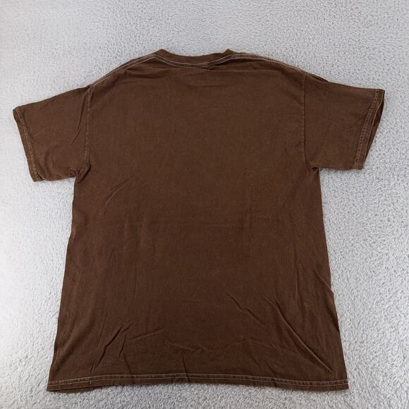 Rolling Stones Shirt Mens Medium Brown Wild Horses Graphic Band Tee Rock Music - Picture 3 of 6